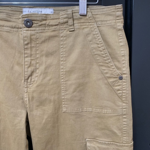 Soulmate Women's Tan Wide Leg Cargo Pants Scandi Girl Cabincore size 12 or 40 eu - Picture 7 of 9